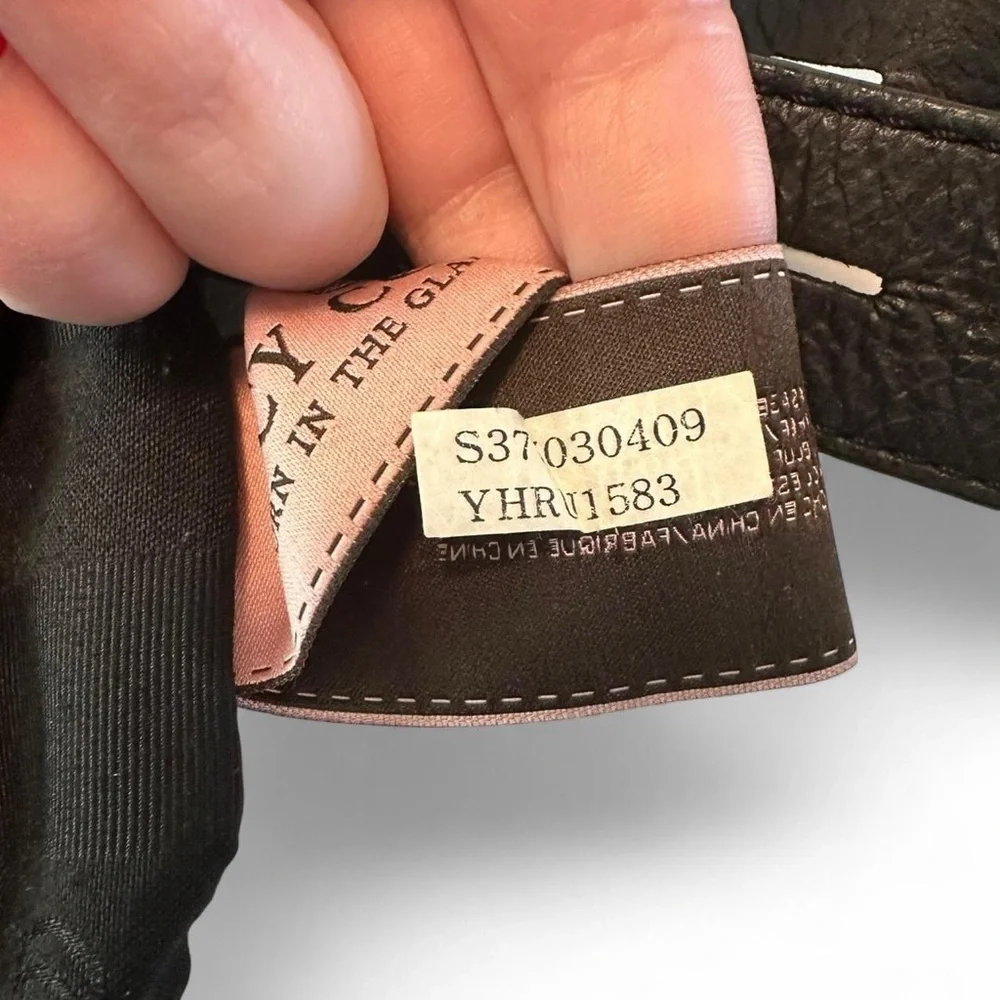 Juicy Couture Vintage Black Leather Shoulder/Crossbody Bag Y2K - Picture 7 of 8